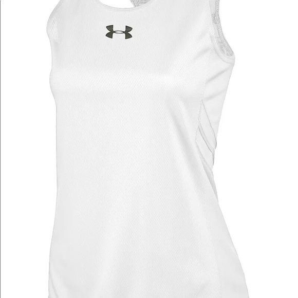 Womens Under Armour White Singlet Tank Top Comfort - Picture 2 of 2